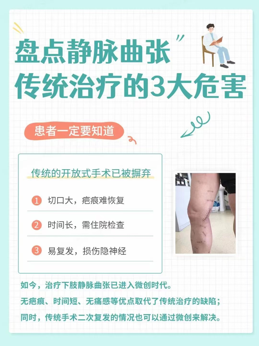 下肢静脉曲张的现代治疗方法，从传统到创新的综合策略