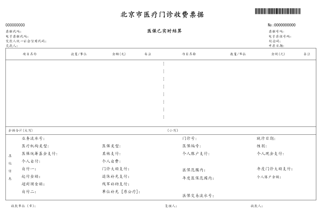 医院门诊发票图片，透视医疗费用透明化的窗口