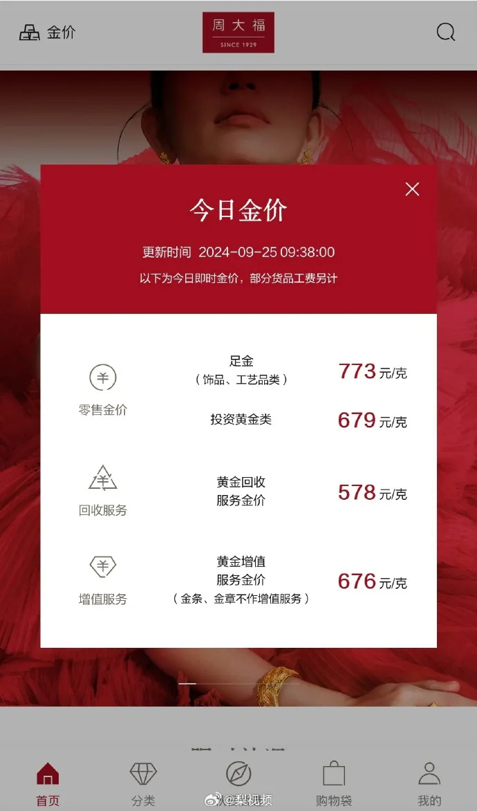 澳门六福珠宝今日金价表，金饰璀璨，价格透明—最新图片及价格查询一览
