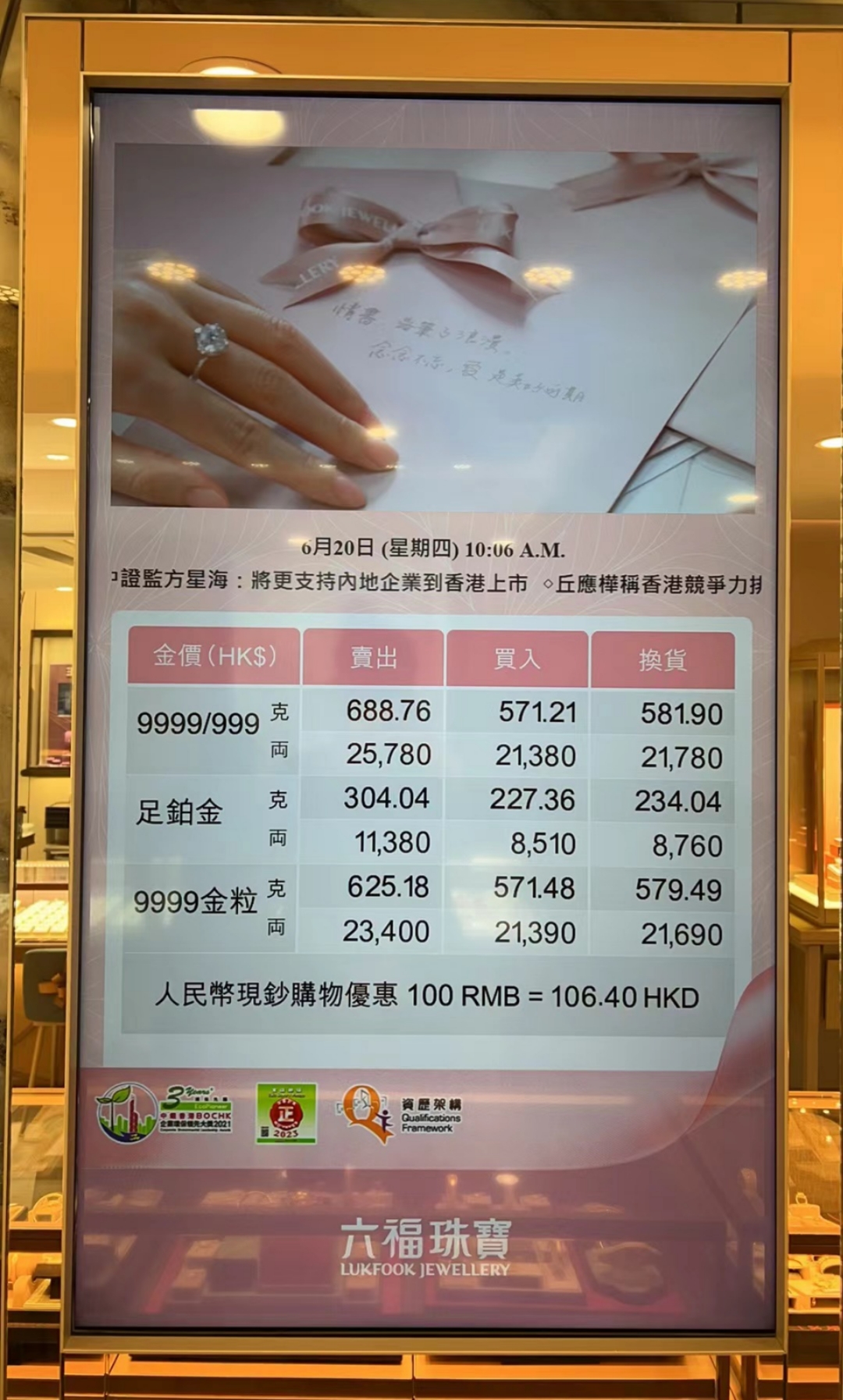 澳门六福珠宝今日金价全览，一克金价的璀璨瞬间与精选图片集锦